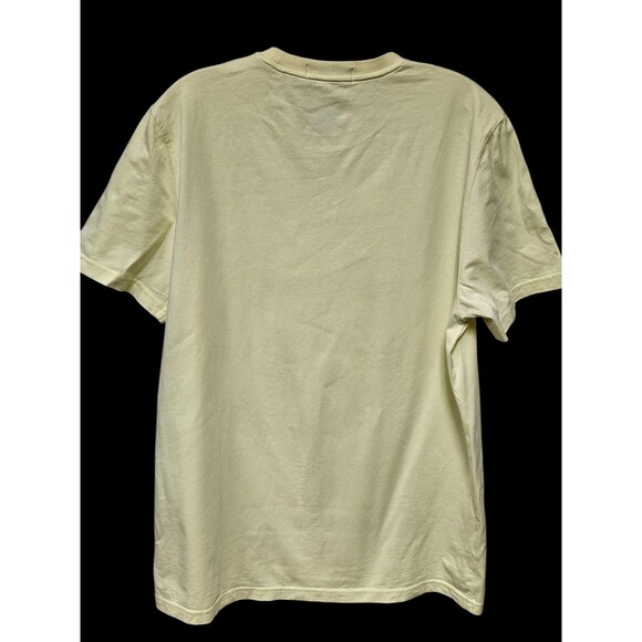 Fred Perry Maxi Logo Tshirt Mens Large L Wax Yellow Tee Crewneck - Picture 6 of 16